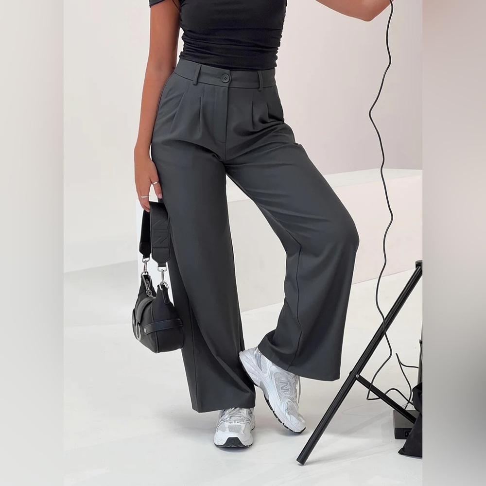 Princess Polly Archer Pants in grey